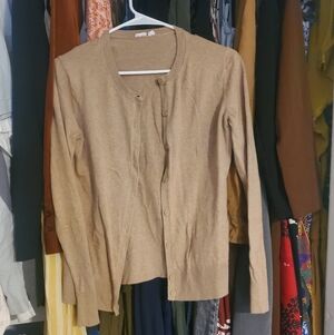 GAP Women's Beige Cardigan Sweater